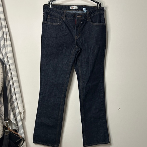 Dickies Blue Denim bootcut Jeans ladies size 6 - Picture 1 of 8